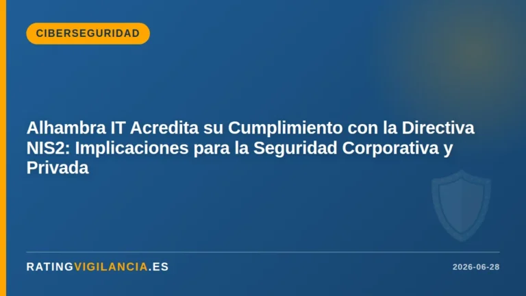 Alhambra IT Acredita su Cumplimiento con la Directiva NIS2: Implicaciones para la Seguridad Corporativa y Privada