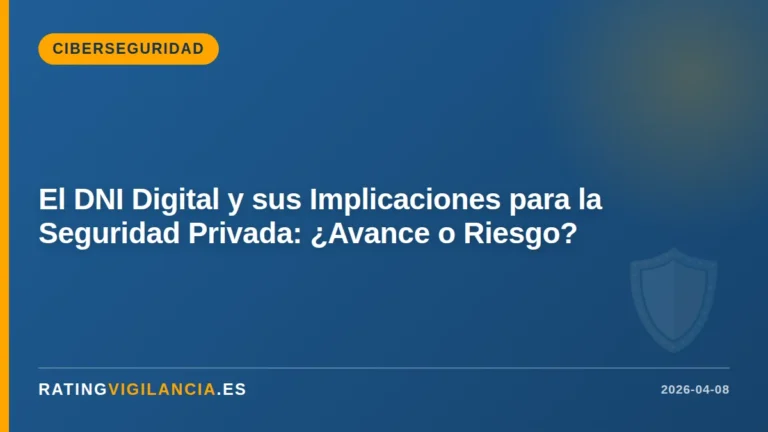 El DNI Digital y sus Implicaciones para la Seguridad Privada: ¿Avance o Riesgo?
